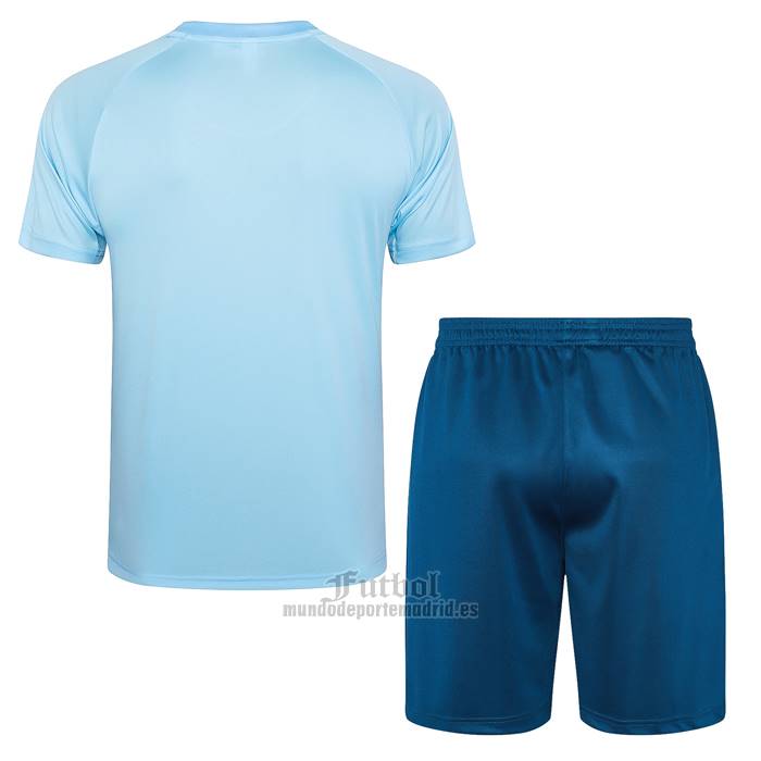 Chandal del Manchester City Manga Corta 2024-2025 Azul - Pantalon Corto